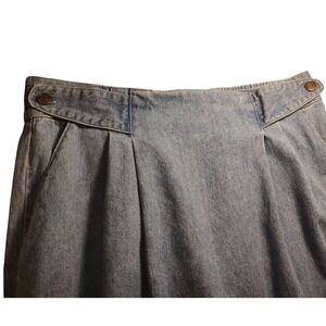 Vintage Bryan Connelly Skirt Denim Long Straight Western Modest Womens Ten‎ SEE